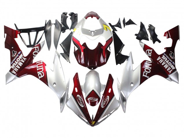 Carenados Moto Yamaha YZF 1000 R1 2004-2006 - Plata Rojo Fortuna Motul Baratos