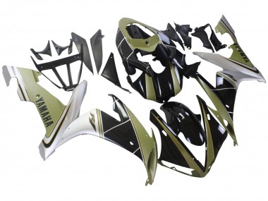 Carenados Moto Yamaha YZF 1000 R1 2004-2006 - Oro Claro Blanco Negro Brillante Baratos