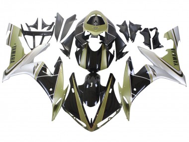 Carenados Moto Yamaha YZF 1000 R1 2004-2006 - Oro Claro Blanco Negro Brillante Baratos