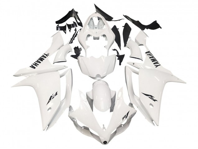 Carenados Moto Yamaha YZF 1000 R1 2007-2008 - Blanco Negro Baratos