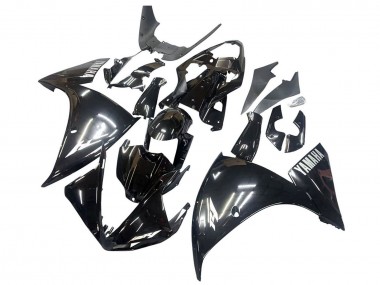 Carenados Moto Yamaha YZF 1000 R1 2009-2011 - Negro Brillante Blanco Calcomanía Baratos