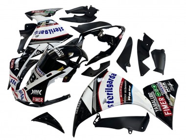 Carenados Moto Yamaha YZF 1000 R1 2009-2011 - Negro Brillante Blanco Rojo Volvo Fimer Yamalube 87 Baratos