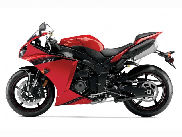 Carenado Moto Yamaha YZF 1000 R1 2012-2014 - Rojo Negro Brillante Baratos