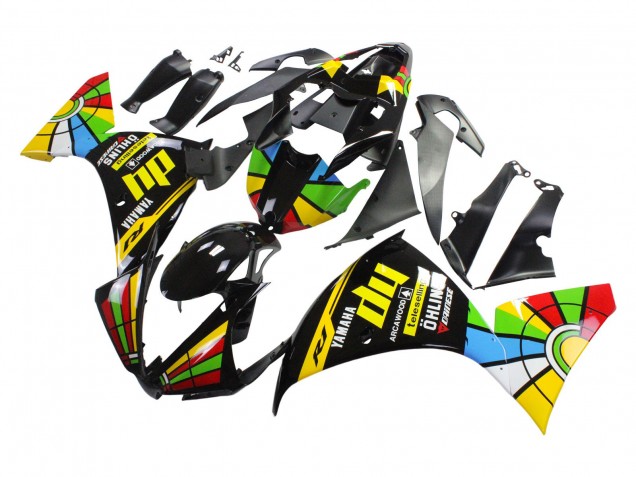 Carenados Moto Yamaha YZF 1000 R1 2012-2014 - Negro Brillante Amarillo Verde Azul Rojo RuedaColores Baratos