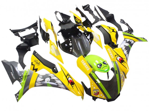 Carenados Moto Yamaha YZF 1000 R1 2015-2019 - Amarillo Verde Tiburón Baratos