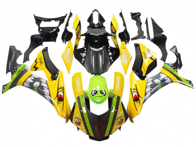 Carenados Moto Yamaha YZF 1000 R1 2015-2019 - Amarillo Verde Tiburón Baratos