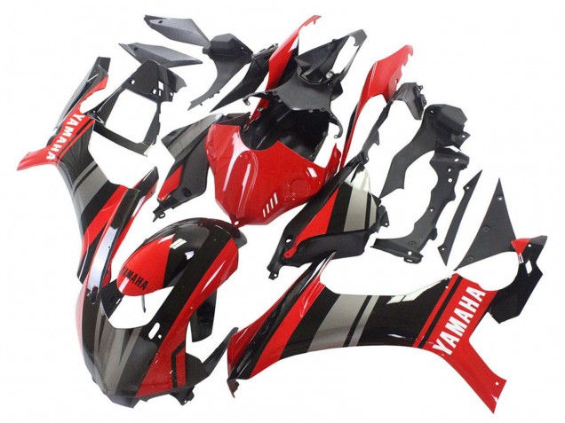 Carenados Moto Yamaha YZF 1000 R1 2015-2019 - Rojo Negro Plata Baratos