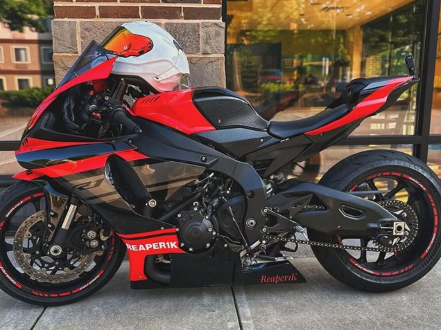 Carenados Moto Yamaha YZF 1000 R1 2015-2019 - Rojo Negro Plata Baratos