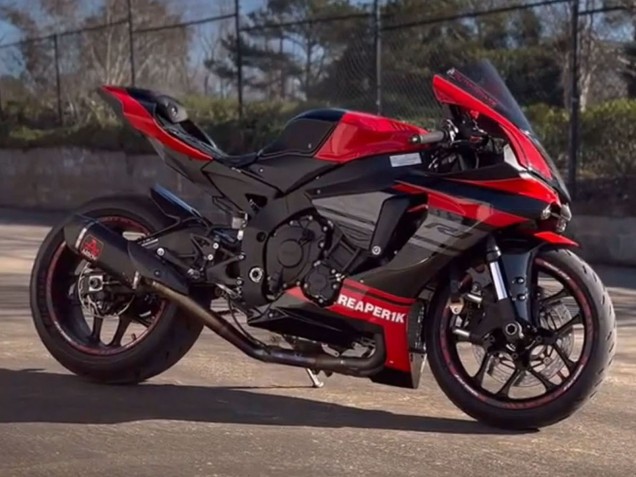 Carenados Moto Yamaha YZF 1000 R1 2015-2019 - Rojo Negro Plata Baratos