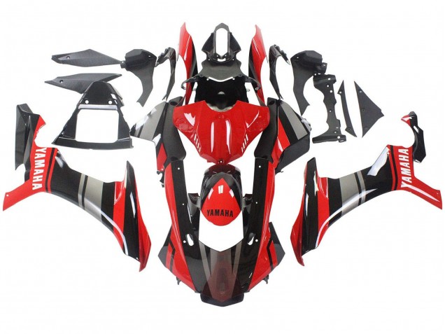 Carenados Moto Yamaha YZF 1000 R1 2015-2019 - Rojo Negro Plata Baratos