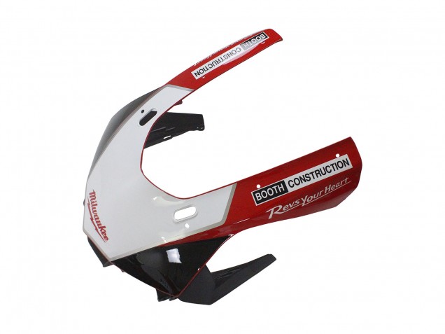 Carenado Moto Yamaha YZF 1000 R1 2015-2019 - Blanco Rojo Negro Milwaukee Baratos