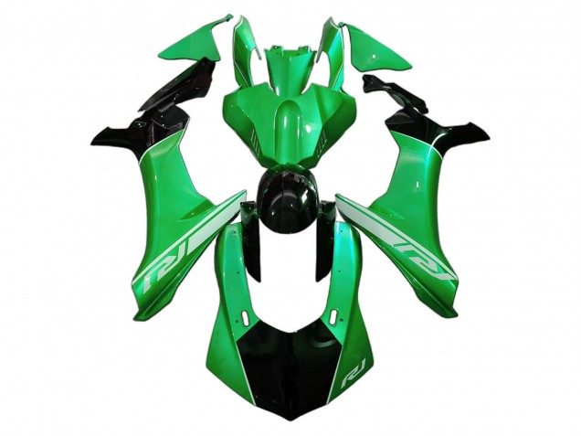 Carenados Moto Yamaha YZF 1000 R1 2020-2025 - Verde Negro Brillante Baratos