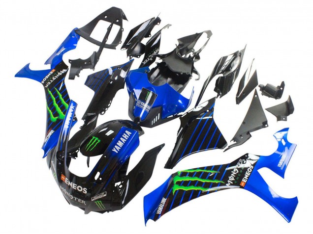 Carenados Moto Yamaha YZF 1000 R1 2020-2025 - Azul Negro Verde Negro ENEOS Monstruo Baratos