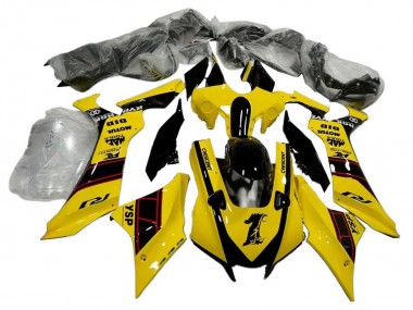 Carenados Moto Yamaha YZF 1000 R1 2020-2025 - Amarillo Negro Brillante YSP Motul Baratos