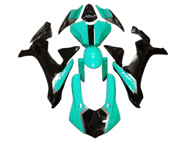 Carenados Moto Yamaha YZF 1000 R1 2020-2025 - Verde Claro Negro Brillante Baratos