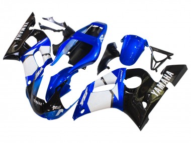 Carenados Moto Yamaha YZF 600 R6 1998-2002 - Blanco Azul Negro Brillante Baratos