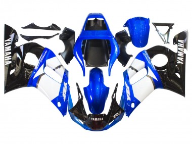 Carenados Moto Yamaha YZF 600 R6 1998-2002 - Blanco Azul Negro Brillante Baratos