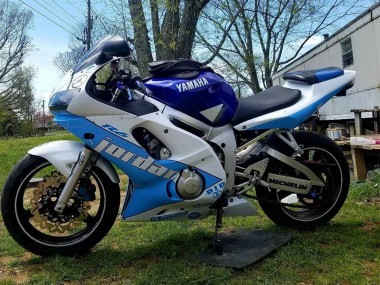 Carenados Moto Yamaha YZF 600 R6 1998-2002 - Blanco Azul Jordan Baratos