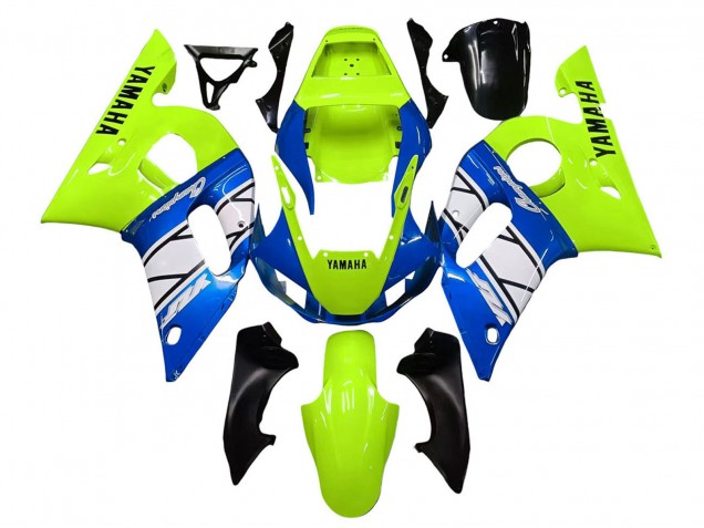 Carenados Moto Yamaha YZF 600 R6 1998-2002 - Neon Verde Azul Blanco Champions Baratos