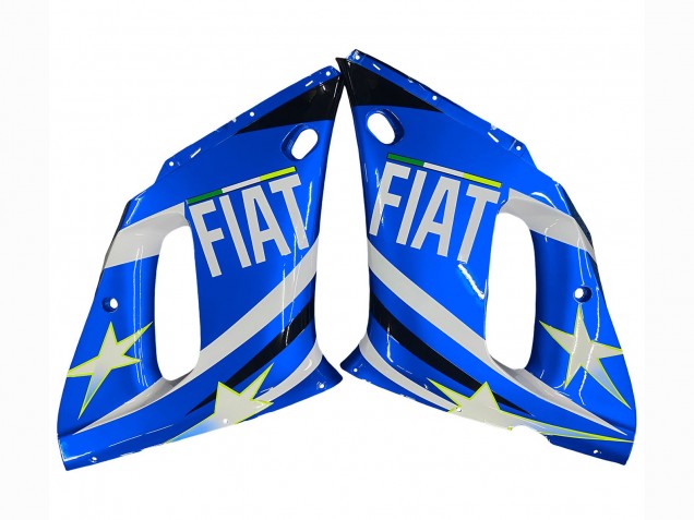 Carenados Moto Yamaha YZF 600 R6 1998-2002 - Blanco Azul Neon Amarillo Fiat Motul Michelin Baratos