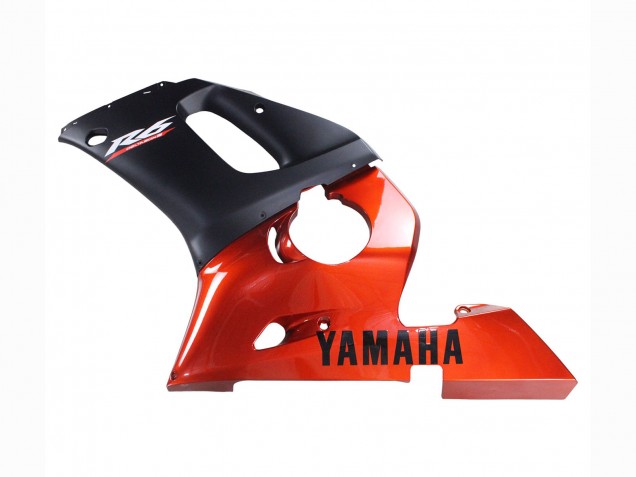 Carenados Moto Yamaha YZF 600 R6 1998-2002 - Naranja Negro Mate Baratos