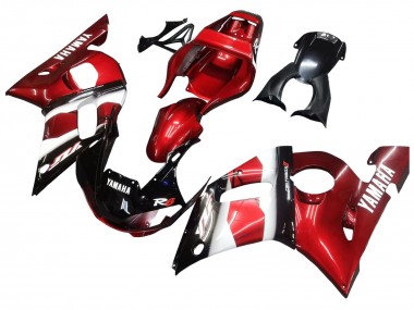 Carenados Moto Yamaha YZF 600 R6 1998-2002 - Rojo Blanco Negro Brillante Baratos