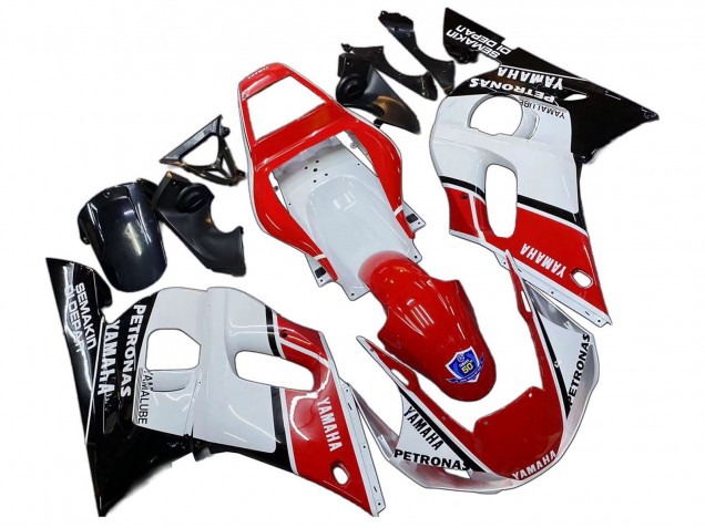 Carenados Moto Yamaha YZF 600 R6 1998-2002 - Blanco Rojo Negro Petronas Yamalube 50th Baratos