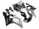 Carenados Moto Yamaha YZF 600 R6 1998-2002 - Plata Negro Brillante Baratos