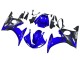 Carenados Moto Yamaha YZF R6 2003-2004 - Azul Negro Brillante Baratos