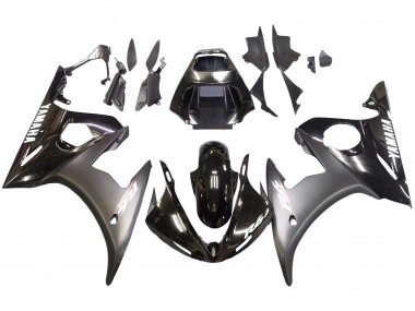 Carenados Moto Yamaha YZF R6 2003-2004 - Negro Brillante Negro Mate Blanco Calcomanías Baratos