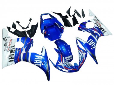 Carenados Moto Yamaha YZF R6S 2006-2009 - Blanco Azul Fiat Motul Kastinee Baratos