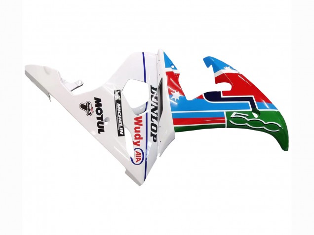 Carenados Moto Yamaha YZF R6 2003-2004 - Blanco Azul Verde Rojo Kastinee Dunlop Motul Baratos