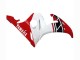 Carenado Moto Yamaha YZF R6 2003-2004 - Blanco Rojo Negro Brillante Baratos