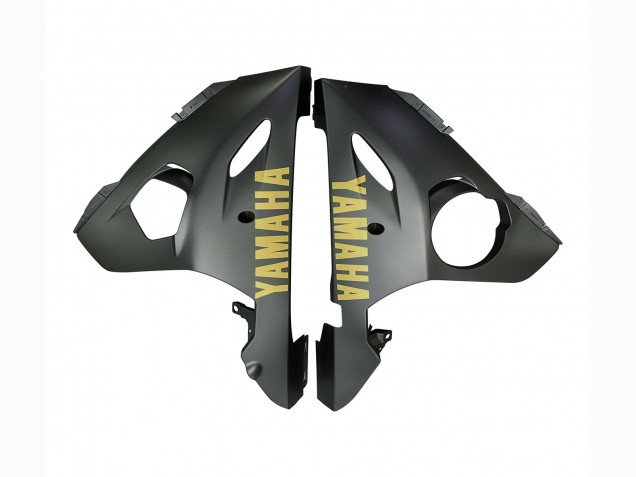 Carenados Moto Yamaha YZF R6 2003-2004 - Gris Mate Negro Mate Oro Calcomanías Baratos