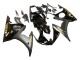 Carenados Moto Yamaha YZF R6 2003-2004 - Negro Brillante Negro Mate Oro Calcomanías Baratos