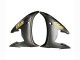 Carenados Moto Yamaha YZF R6 2003-2004 - Negro Brillante Negro Mate Oro Calcomanías Baratos