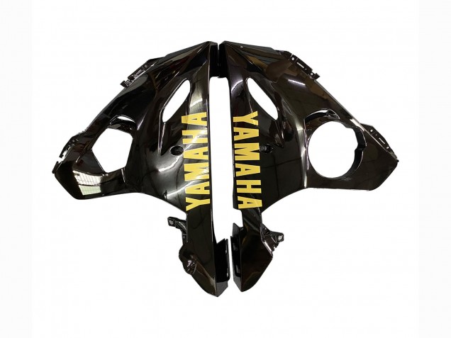 Carenados Moto Yamaha YZF R6 2003-2004 - Negro Brillante Negro Mate Oro Calcomanías Baratos