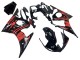 Carenado Moto Yamaha YZF R6S 2006-2009 - Negro Brillante Rojo Baratos