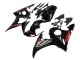 Carenados Moto Yamaha YZF R6 2003-2004 - Negro Brillante Rojo Baratos