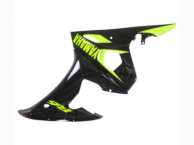 Carenados Moto Yamaha YZF R6 2003-2004 - Negro Brillante Neon Amarillo Baratos