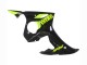 Carenados Moto Yamaha YZF R6 2003-2004 - Negro Brillante Neon Amarillo Baratos