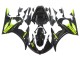 Carenados Moto Yamaha YZF R6 2003-2004 - Negro Brillante Neon Amarillo Baratos