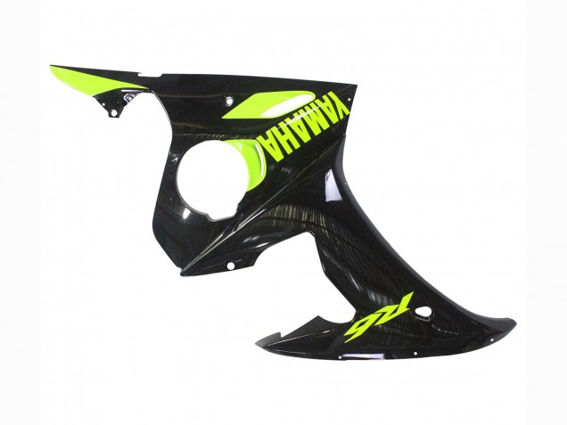 Carenados Moto Yamaha YZF R6S 2006-2009 - Negro Brillante Neon Amarillo Baratos