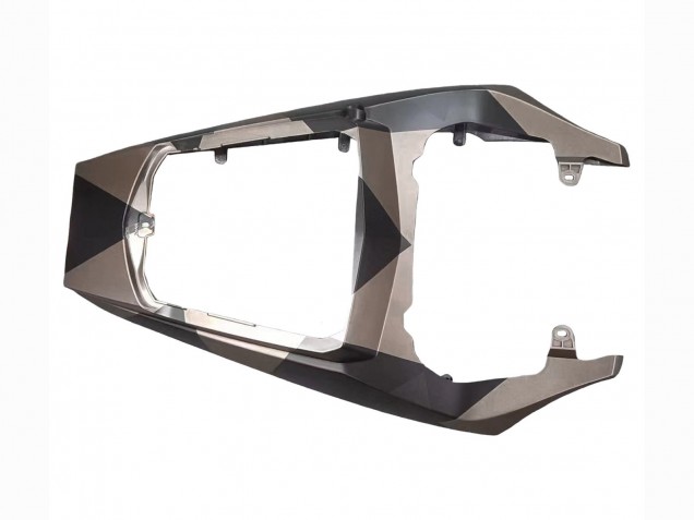 Carenados Moto Yamaha YZF R6S 2006-2009 - Gris Negro Mate Geométrico Baratos
