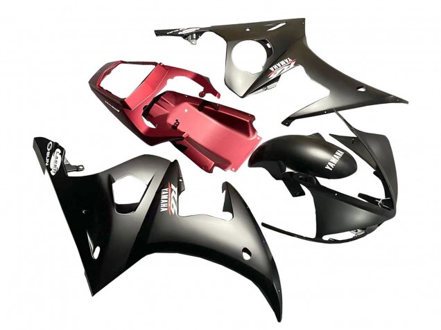 Carenado Moto Yamaha YZF R6S 2006-2009 - Rojo Negro Mate Baratos