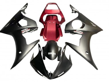 Carenado Moto Yamaha YZF R6S 2006-2009 - Rojo Negro Mate Baratos