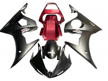 Carenado Moto Yamaha YZF R6S 2006-2009 - Rojo Negro Mate Baratos