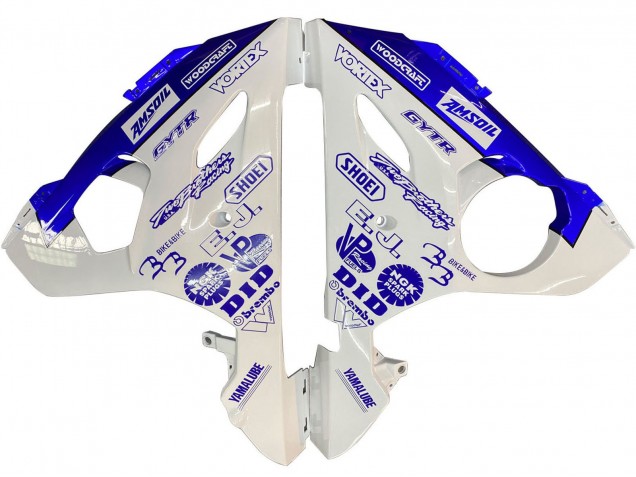 Carenados Moto Yamaha YZF R6 2003-2004 - Blanco Azul GYTR Baratos