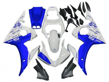 Carenados Moto Yamaha YZF R6 2003-2004 - Blanco Azul GYTR Baratos