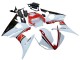 Carenados Moto Yamaha YZF R6S 2006-2009 - Blanco Rojo Negro Brillante Baratos